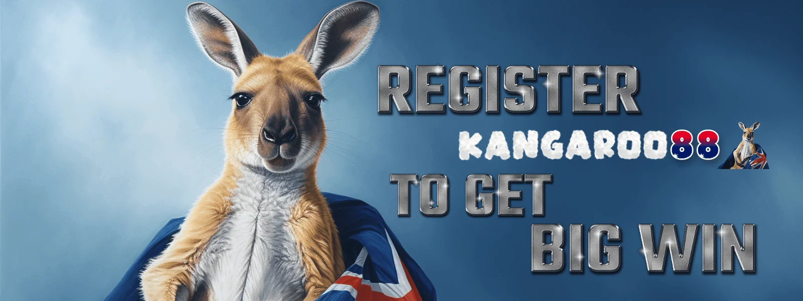 Kangaroo88 register now banner, Australia