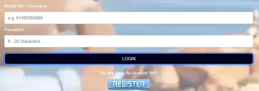 Kangaroo88 secure login screen